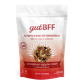gutBFF prebiotic Cinnamon Apple Raisin granola with 20 plant-based ingredients front side package