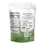 gutBFF prebiotic superfood honey glow granola with lion's mane back side nutrition package
